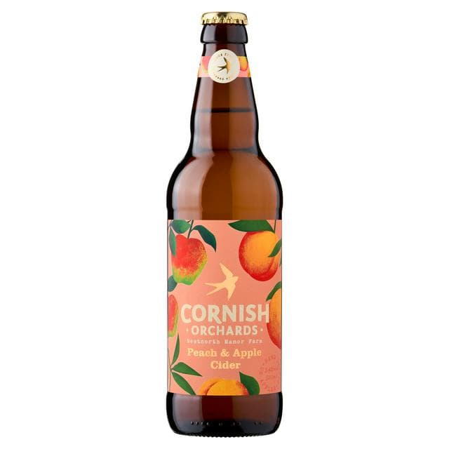 Cornish Orchards 500ml Peach & Apple Cider - gallery image 1
