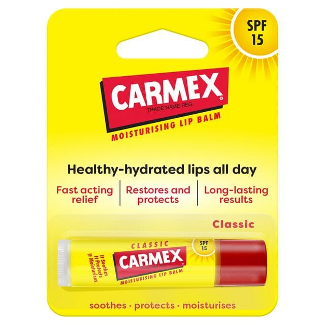 Carmex 4.25g Classic SPF 15 Moisturising Lip Balm - gallery image 1
