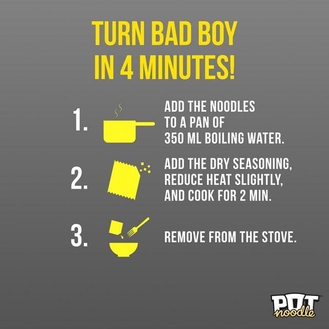 Pot Noodle 115g Bombay Bad Boy Instant Block Noodles - gallery image 5