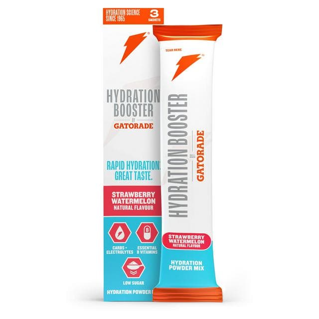 Gatorade Hydration Booster 3 x 13.5g Strawberry Watermelon Mix Powder Sachets - gallery image 1