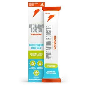 Gatorade Hydration Booster 3 x 13.5g Lemon Lime Mix Powder Sachets