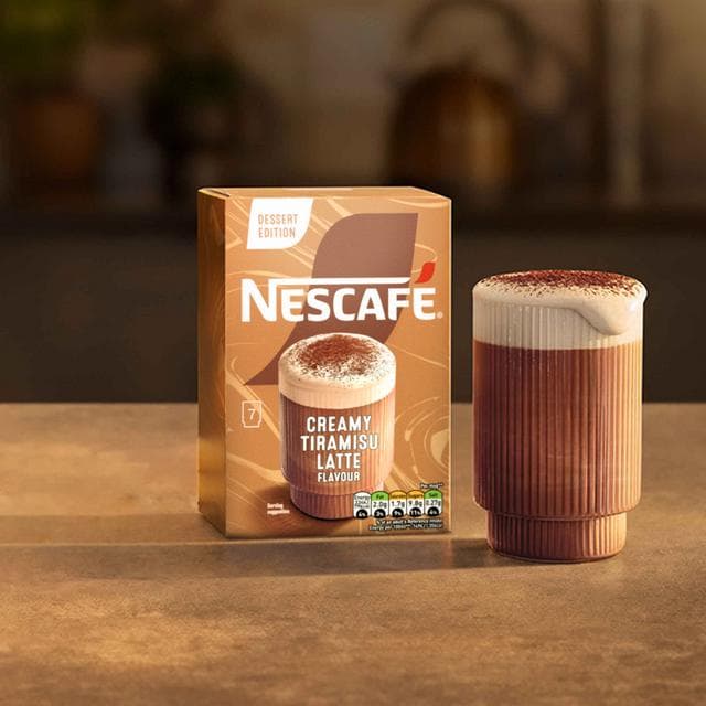 Nescafé 7 x 19.5g Latte Flavour Creamy Tiramisu Coffee Sachets, Dessert Edition - gallery image 6