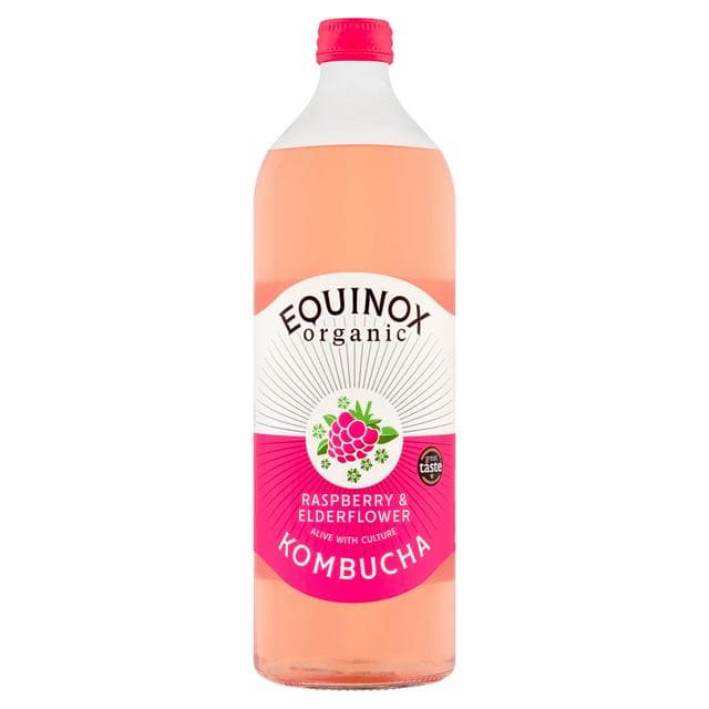 Equinox 750ml Raspberry & Elderflower Organic Kombucha Drink - gallery image 1