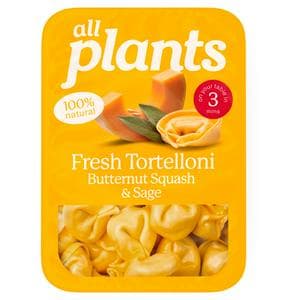 all plants 250g Creamy Butternut Squash & Sage Tortelloni