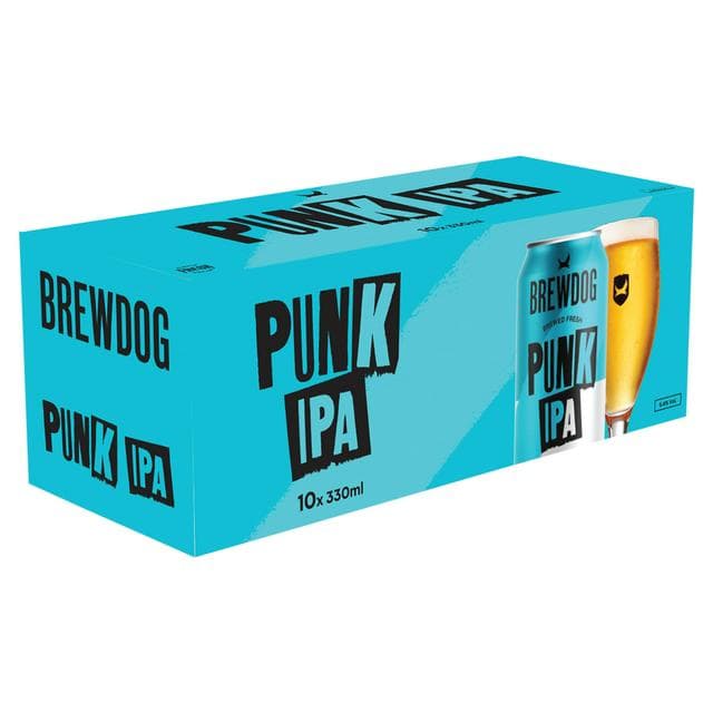 BrewDog 10 x 330ml Punk IPA Cans - gallery image 1