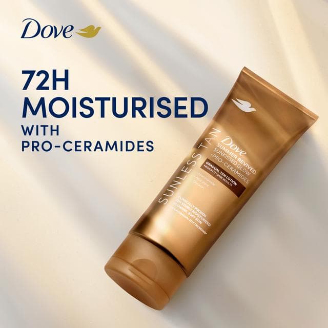 Dove Summer Revived 200ml Sunkissed Glow Medium to Dark Gradual Tan Lotion - gallery image 2