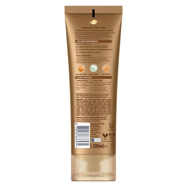 Dove Summer Revived 200ml Sunkissed Glow Medium to Dark Gradual Tan Lotion - gallery image 3