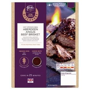 Sainsbury's Discovery 320g Slow Cooked Hot Smoked BBQ Aberdeen Angus Beef Brisket, Taste the Difference