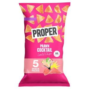 Proper 5 x 14g Prawn Cocktail Multipack Lentil Chips