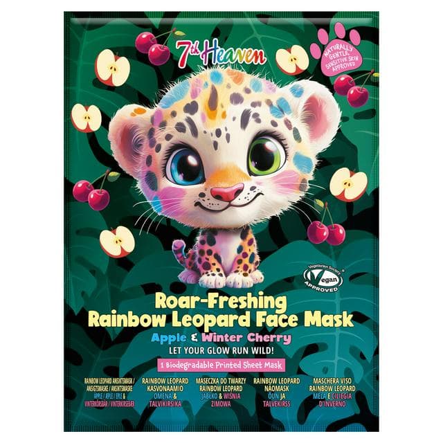 7th Heaven Roar Freshing Rainbow Leopard Face Mask - gallery image 1