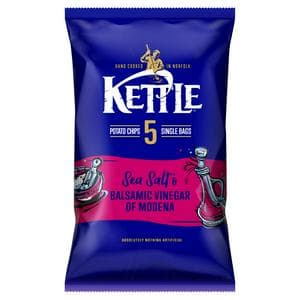 Kettle 5 x 25g Sea Salt & Balsamic Vinegar of Modena Potato Chips
