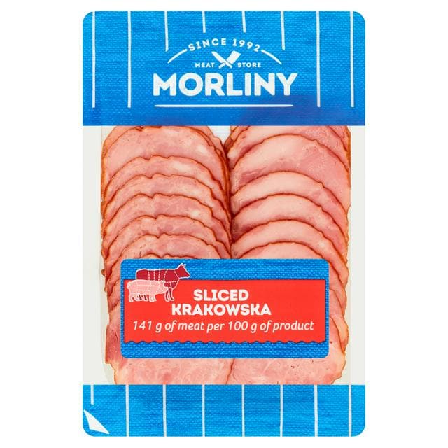 Morliny 80g Sliced Krakowska Sausage Slices - gallery image 1
