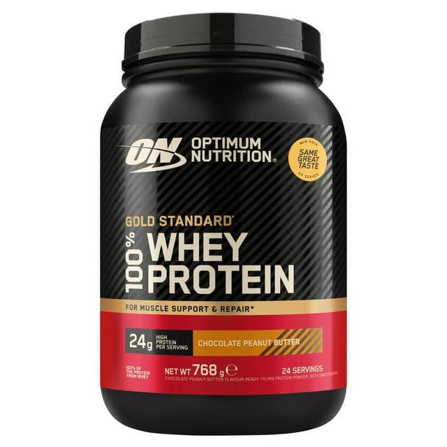 Optimum Nutrition 768g Chocolate Peanut Butter Gold Standard 100% Whey Protein - gallery image 1