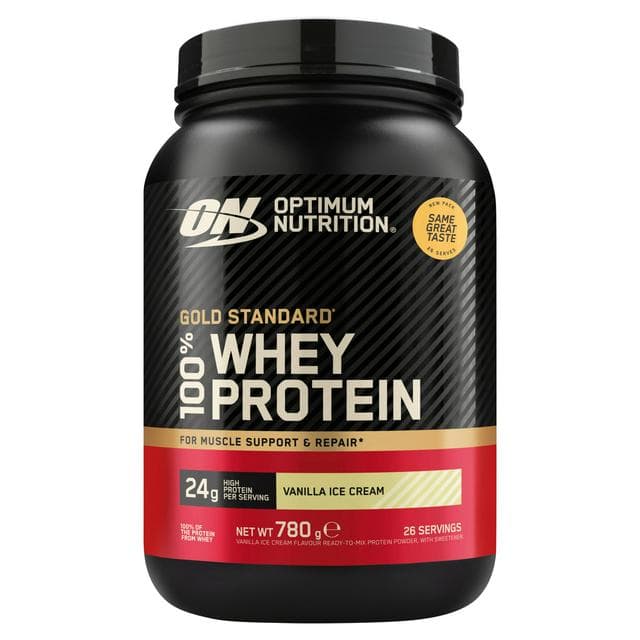 Optimum Nutrition 780g Vanilla Ice Cream Gold Standard 100% Whey Protein - gallery image 1