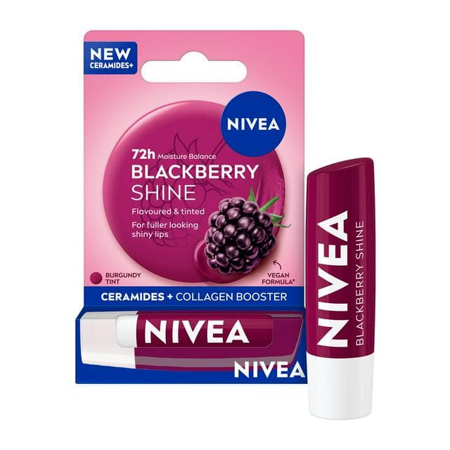 Nivea 4.80g Blackberry Shine Lip Balm - gallery image 1