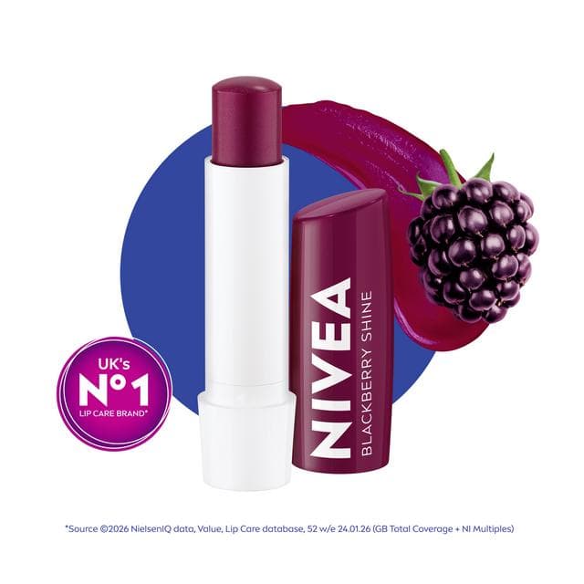 Nivea 4.80g Blackberry Shine Lip Balm - gallery image 2