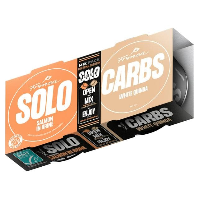 Frinsa Solo 260g Salmon in Brine & Carbs White Quinoa Mix - gallery image 1