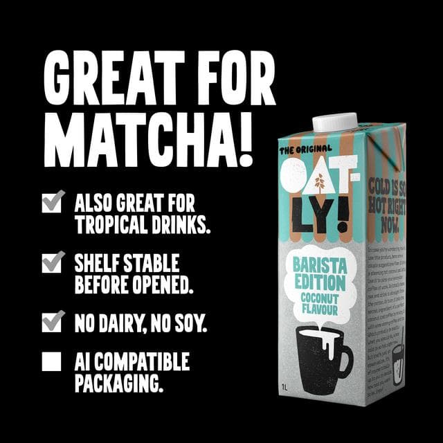 Oatly 1L Longlife Coconut Flavour Oat Drink, Barista Edition - gallery image 2