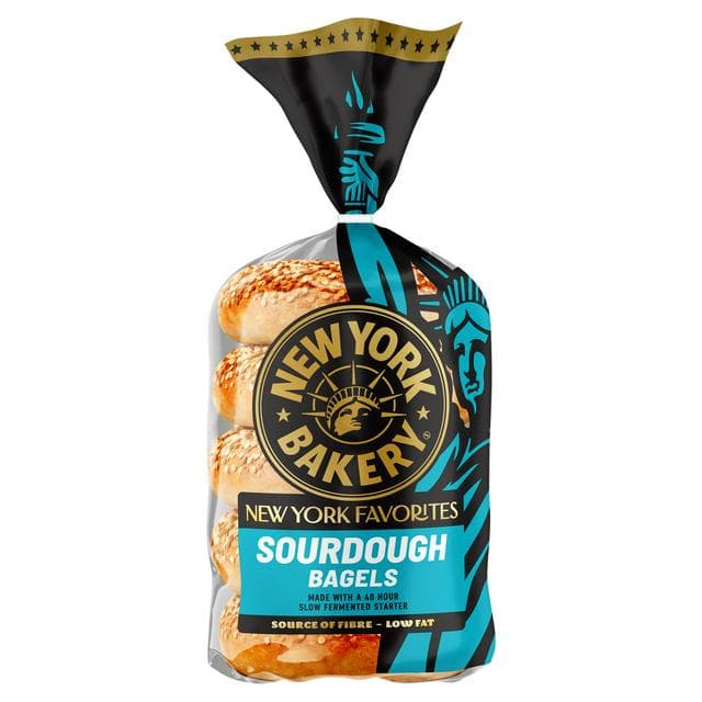 New York Bakery Co. Bagels, Sourdough x5 - gallery image 1