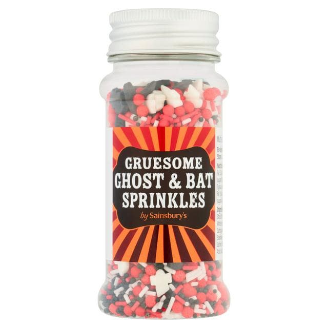 Sainsbury's 75g Gruesome Ghost & Bat Sprinkles - gallery image 1