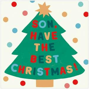 Sainsbury's Bunting Son Christmas Greeting Card