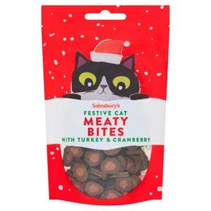 Sainsbury's 35g Festive Cat Meaty Bites with Turkey & Cranberry