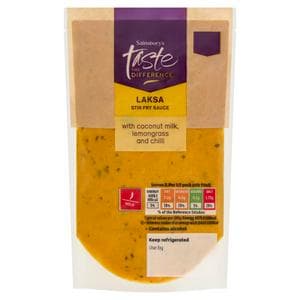 Sainsbury's 175g Laksa with Coconut Milk, Lemongrass & Chilli Stir Fry Sauce, Taste the Difference