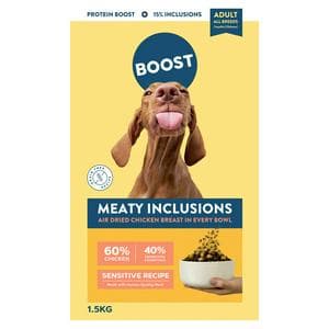 Boost 1.5kg Meaty Inclusions Complete & Balanced Adult All Breeds Dry Dog Food