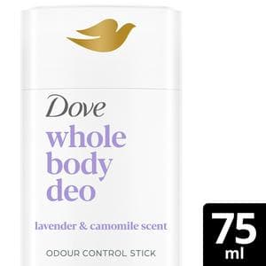 Dove 75ml Lavender & Camomile Whole Body Stick Deodorant