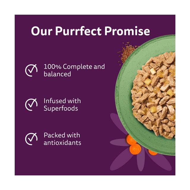 Whiskas Superfoods 15 x 50g 1+ Mixed Selection in Jelly Wet Cat Food Pouches - gallery image 2