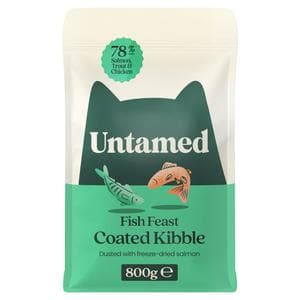 Untamed 800g Fish Feast Coated Kibble Cat Food