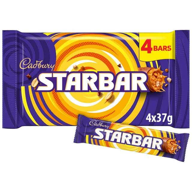 Cadbury Starbar 4 x 37g Multipack Chocolate Bars - gallery image 1