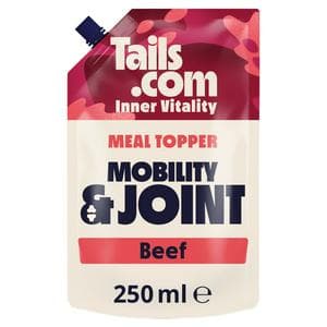 Tails.com Inner Vitality 250ml Mobility & Joint Rustic Beef Bone Broth Meal Topper Dog Food