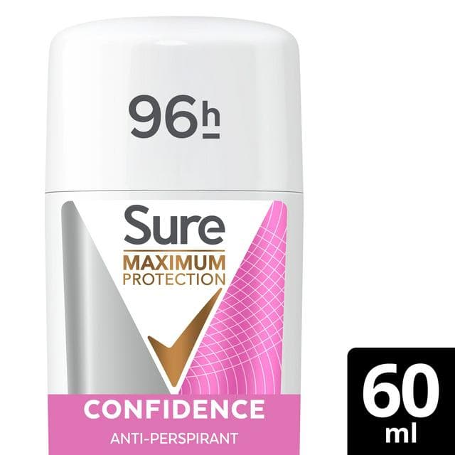 Sure Maximum Protection 60ml Confidence Anti Perspirant Cream Stick Deodorant - gallery image 1
