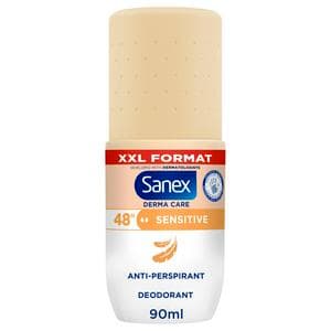 Sanex Derma Care 90ml Sensitive 48h Antiperspirant Roll on Deodorant