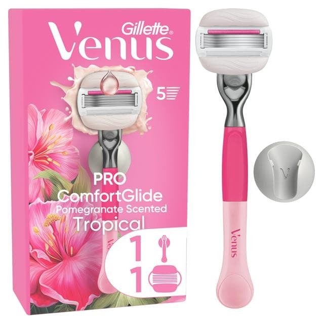 Gillette Venus Pro ComfortGlide Pomegranate Scented Tropical Women’s Razor - gallery image 1