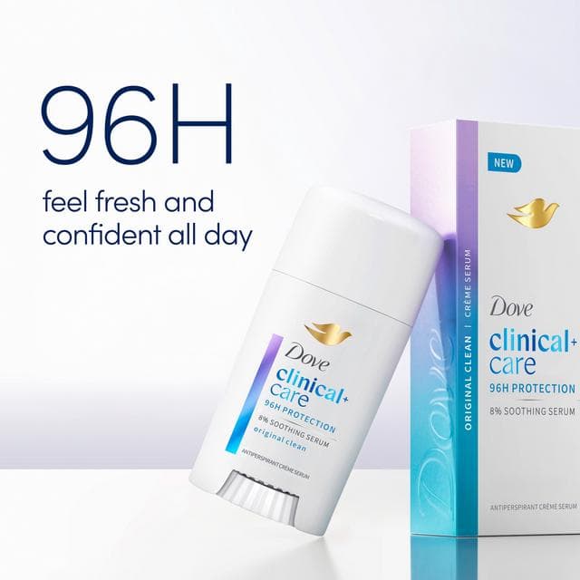 Dove Clinical + Care 60ml Original Clean Anti Perspirant Cream Serum - gallery image 3