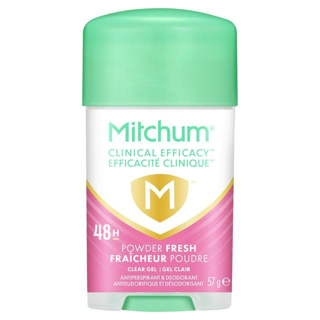 Mitchum 57g Antiperspirant & Deodorant Powder Fresh Clear Gel - gallery image 1