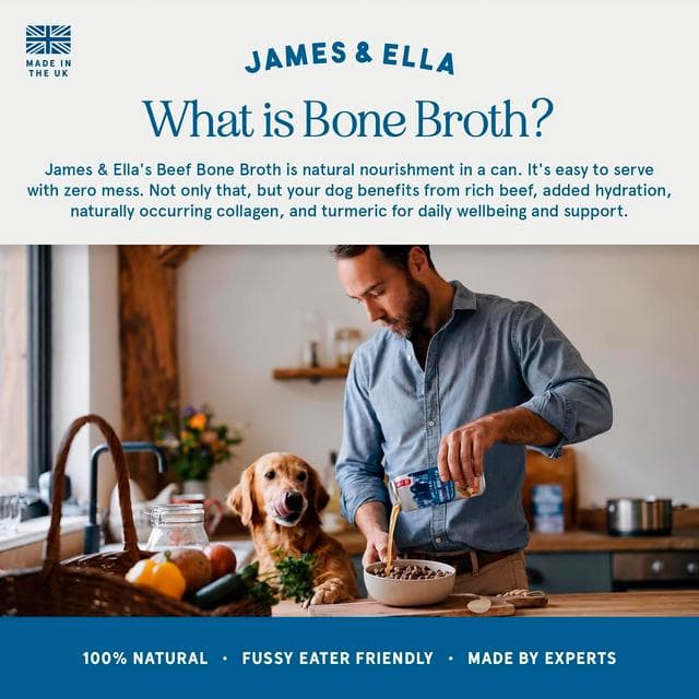 James & Ella Booster+ 450ml Beef Bones & Superfoods Bone Broth Dog Food Pouch - gallery image 5