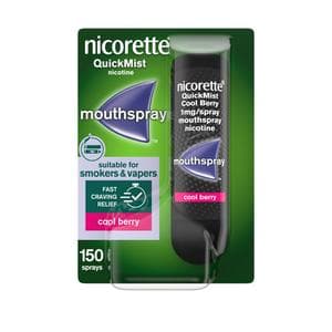 Nicorette 1 x Quickmist Cool Berry Quit Vaping Aid Mouthspray