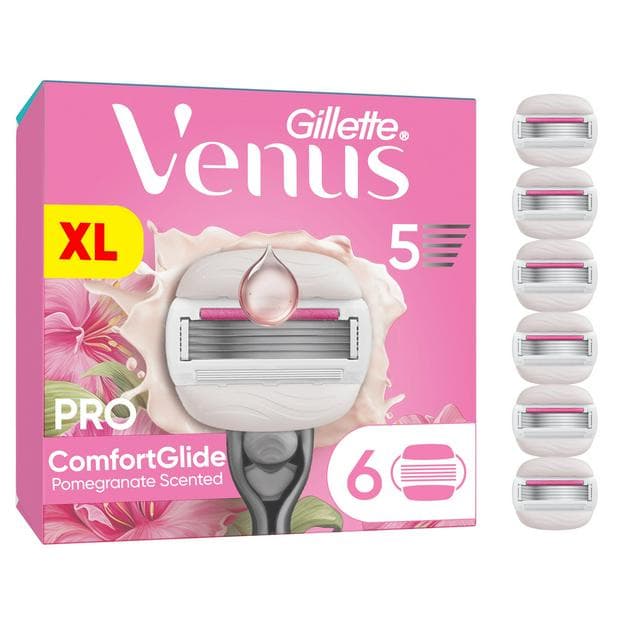 Gillette Venus Pro ComfortGlide Pomegranate Scented Tropical Women’s Blades - gallery image 1