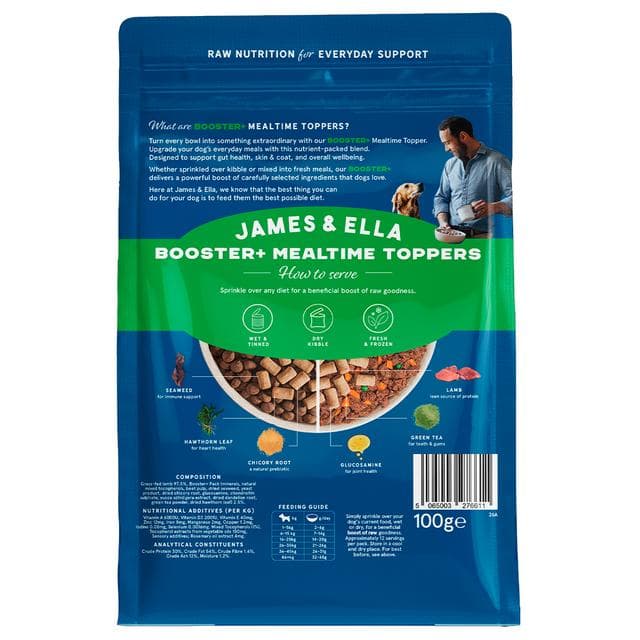 James & Ella Booster+ 100g Mealtime Topper Dog Food - gallery image 2