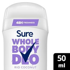 Sure 50ml Rio Coconut Whole Body Deodorant