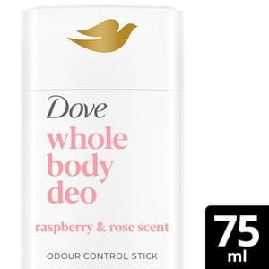 Dove 75ml Raspberry & Rose Whole Body Deodorant Stick