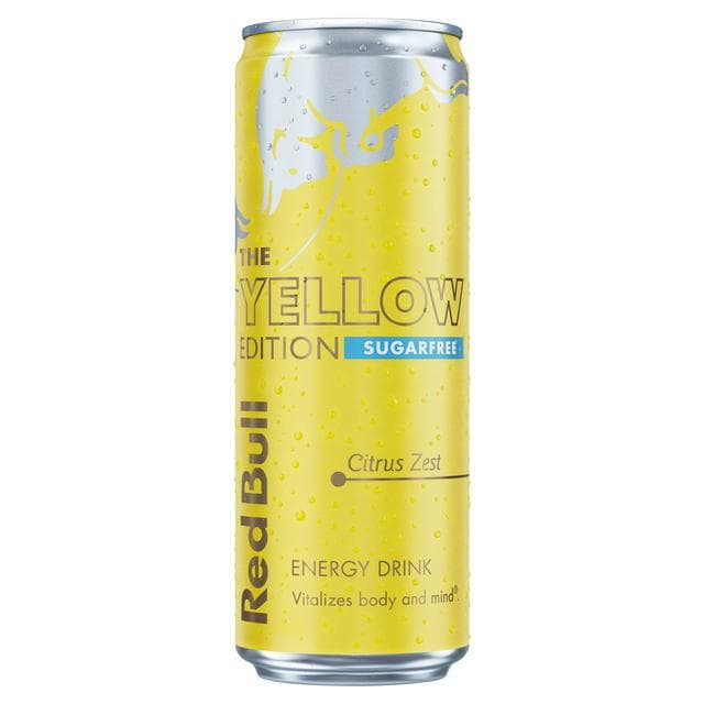 Red Bull 473ml Sugarfree Citrus Zest Energy Drink, Summer Edition - gallery image 1