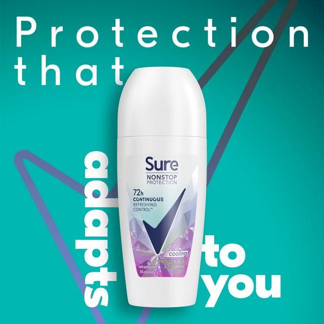 Sure Women 50ml Frozen Acai & Jasmine Nonstop Protection Antiperspirant Roll on Deodorant - gallery image 2