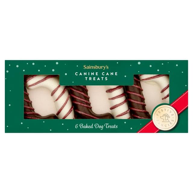 Sainsbury's 6 x Canine Cane Baked Dog Treats - gallery image 1