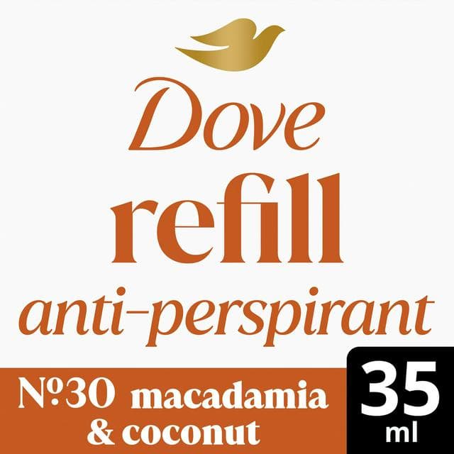 Dove 35ml Macadamia & Coconut No 30 Antiperspirant Stick Deodorant Refill - gallery image 1