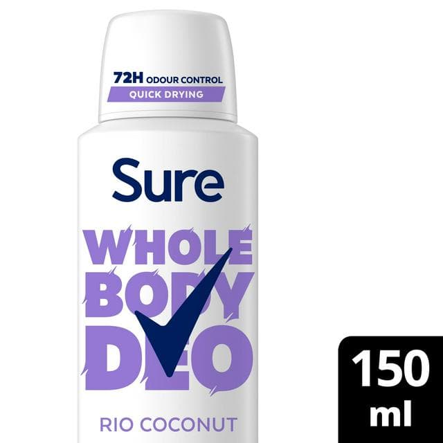 Sure 150ml Rio Coconut Whole Body Deodorant Spray - gallery image 1