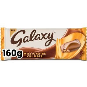 Galaxy 160g Millionaire Crumble Chocolate Bar